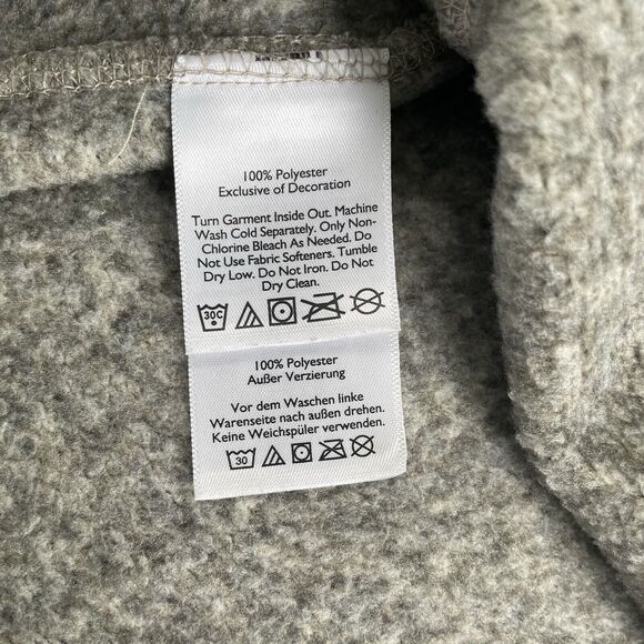 Eddie Bauer Fleece Lined Sweater Mens 1/4 Zip Pullover Gray Size XXL 2XL - Picture 6 of 8